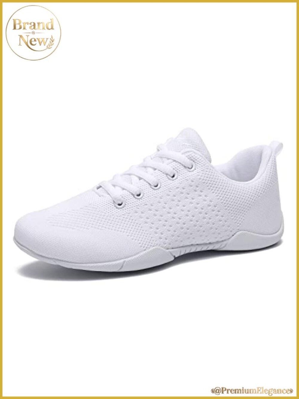 Cheer Shoes Girls White Dance Shoes Youth Cheerleading Training Flats